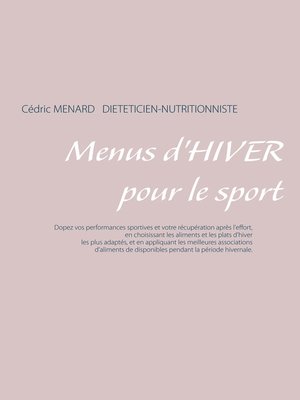 cover image of Menus d'hiver pour le sport